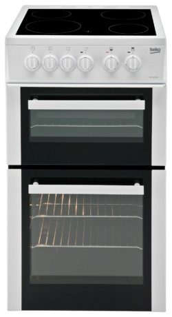 Beko - BDC5422 Double - Electric Cooker - White